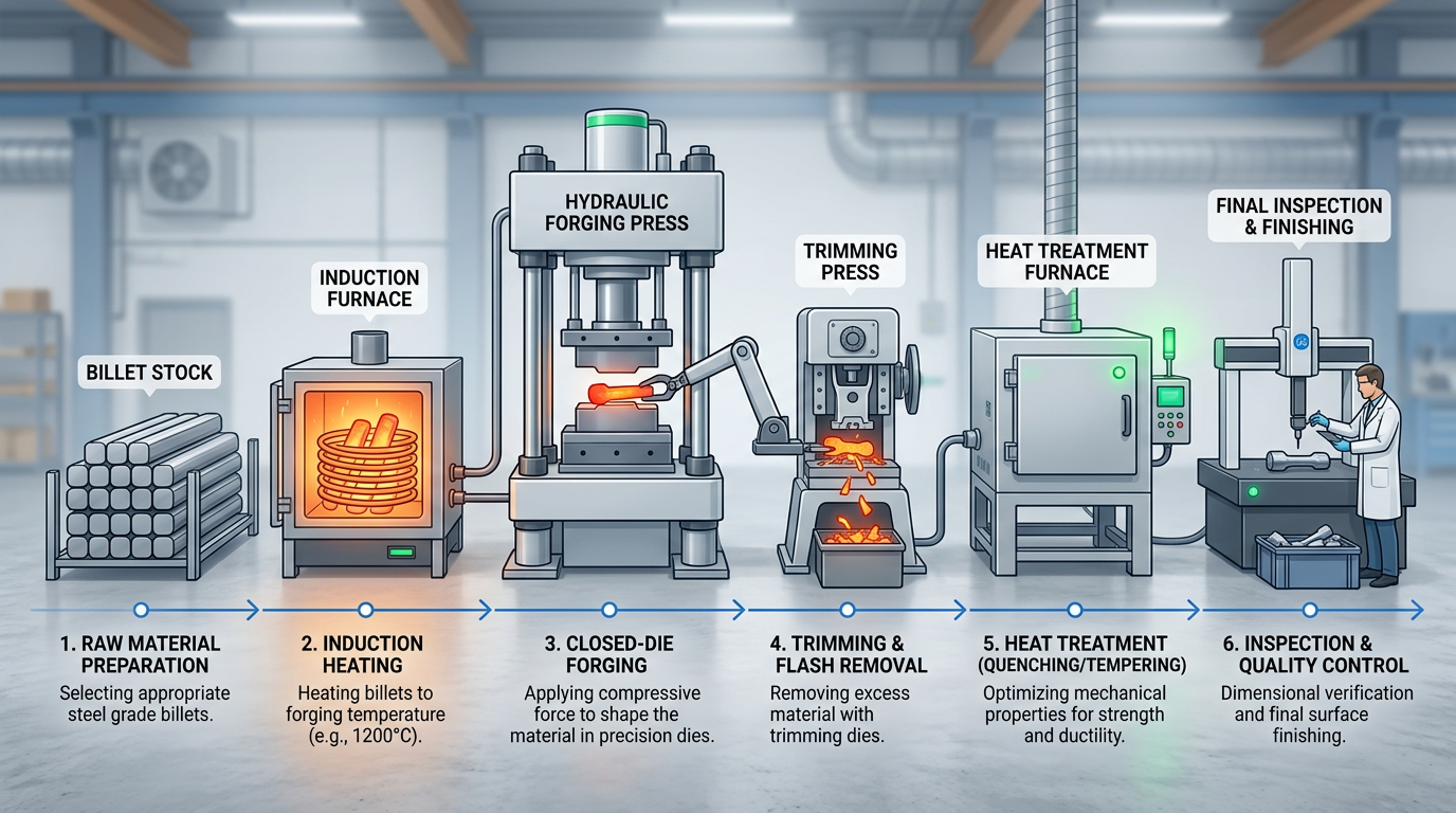 Forging Process Diagram